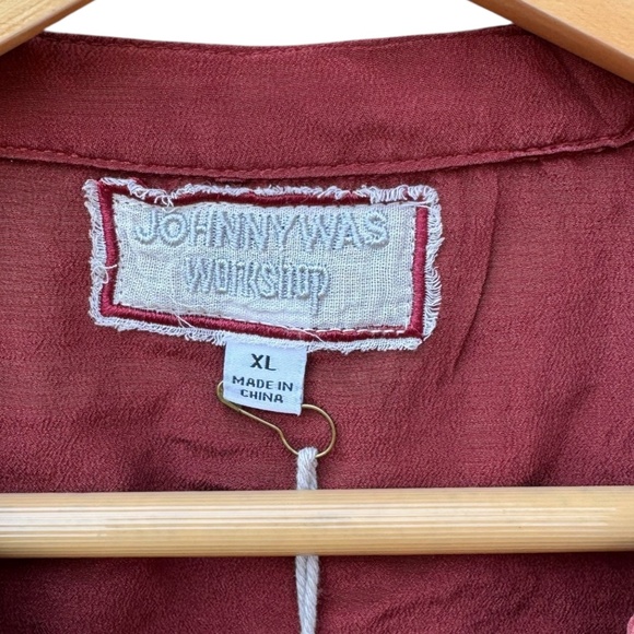 Johnny Was Silk Embroidered Blouse - Picture 3 of 11